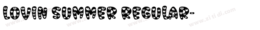 Lovin Summer Regular字体转换